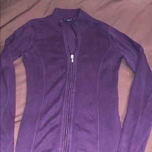 Nautica purple zip up sweater! Great condition!